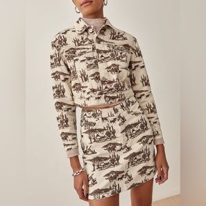 Reformation Cora Shrunken Denim Jacket